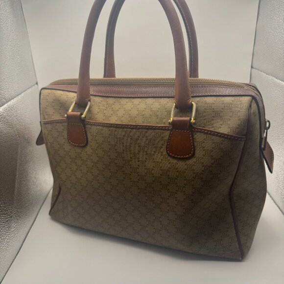 SOLD!!! Vintage Celine Macadam Top Handle Bag - Picture 2 of 16